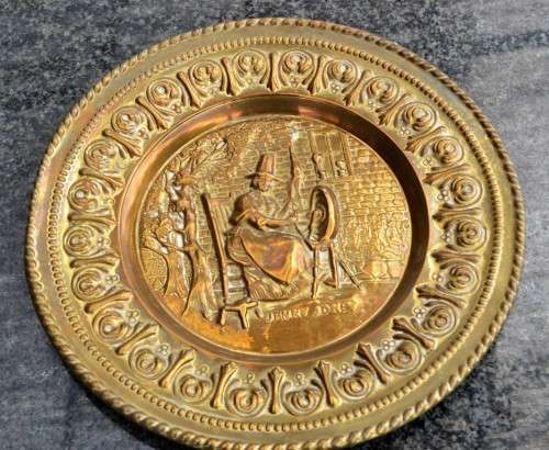 Vintage Peerage Brass Wall Hanging "Jenny Jones"