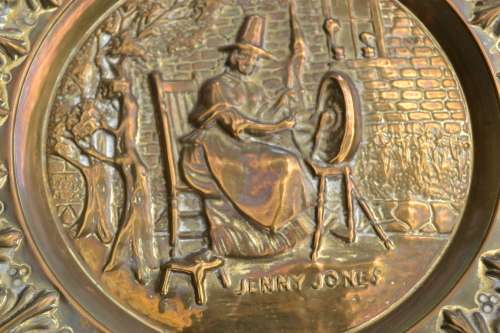 Vintage Peerage Brass Wall Hanging "Jenny Jones"