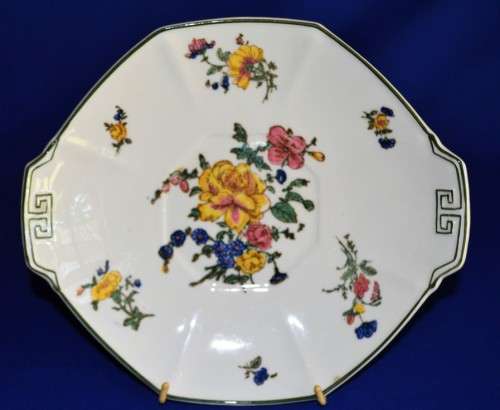 Antique Royal Doulton "Old  Trentham Sprays" Cake Plate