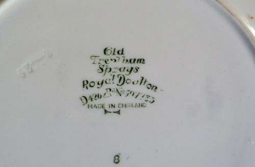 Antique Royal Doulton "Old  Trentham Sprays" Cake Plate