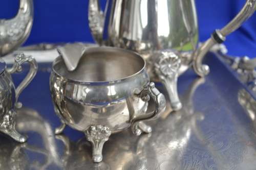 Silver Plated Tea Set - Five Pieces