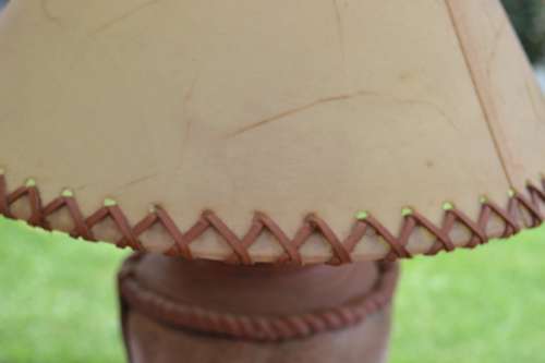 Two Large Vintage Lamps with Shades