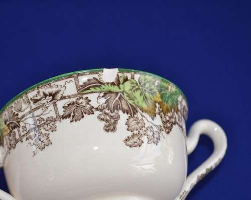 Copeland Spode "Spode's Byron" Soup Cup and Saucer