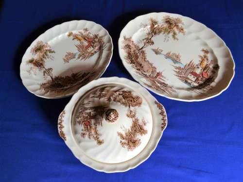 Johnson Brothers The Old Mill Platters and Serving Dish with Lid