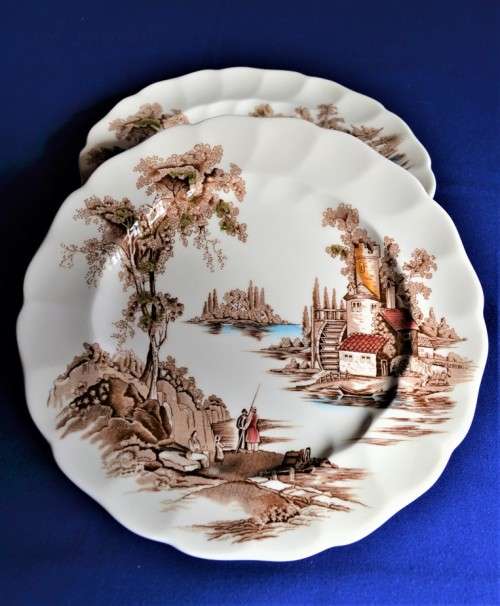 Johnson Brothers The Old Mill Dinner Plates x 5