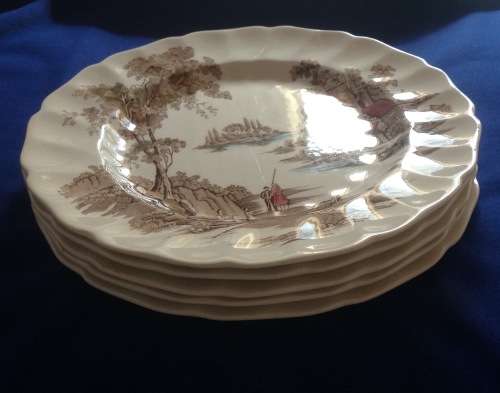 Johnson Brothers The Old Mill Dinner Plates x 5