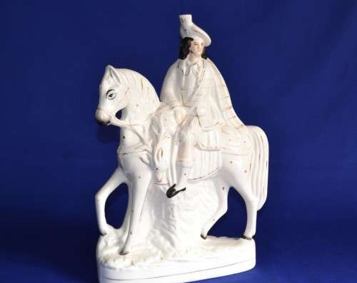 19th Century Staffordshire  Scottish highlander Huntsman on Horseback
