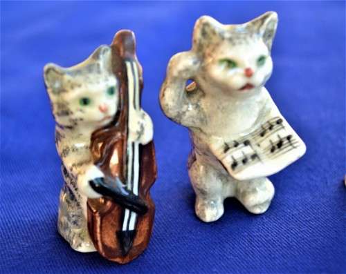 Beswick Miniature Cat Orchestra Figures - Four Pieces