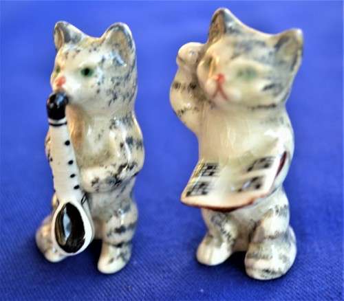 Beswick Miniature Cat Orchestra Figures - Four Pieces