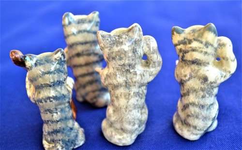 Beswick Miniature Cat Orchestra Figures - Four Pieces