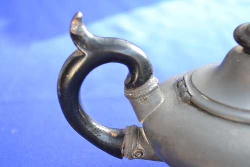 Antique Pewter Bachelor Tea Pot c1840s