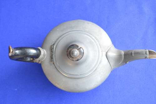 Antique Pewter Bachelor Tea Pot c1840s
