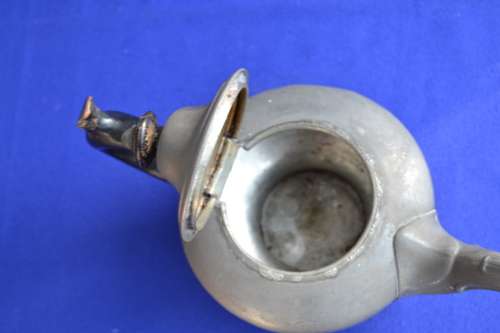 Antique Pewter Bachelor Tea Pot c1840s