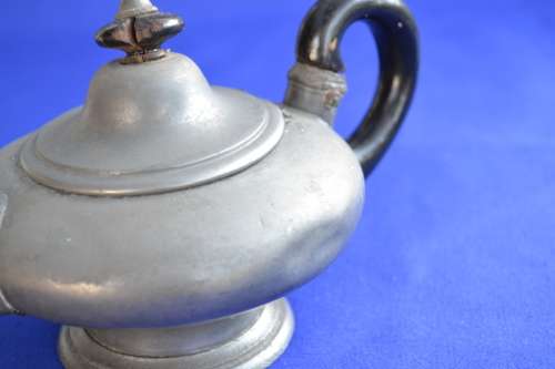 Antique Pewter Bachelor Tea Pot c1840s