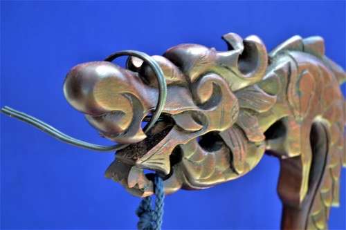 Antique Dragon Lamp c1920