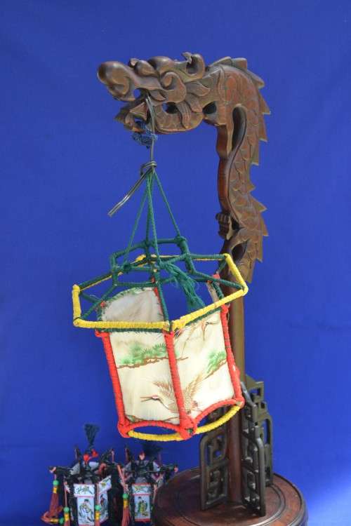 Antique Dragon Lamp c1920