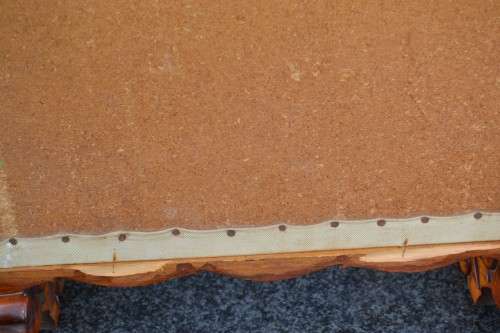 Antique Needlepoint Fire Screen - Carved Frame