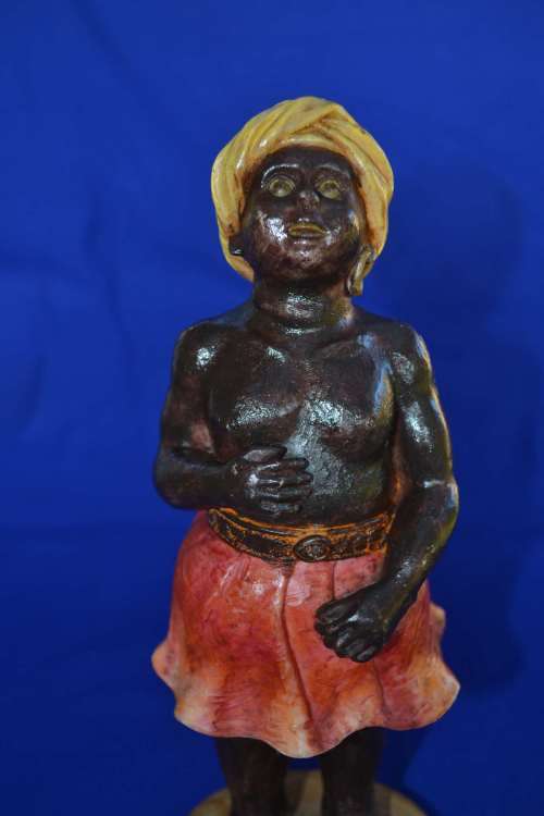 Vintage Hard Plastic Ethnic Figure