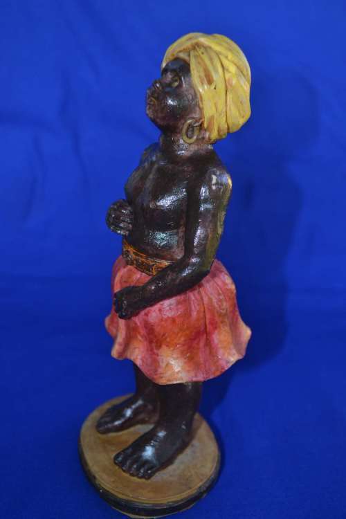 Vintage Hard Plastic Ethnic Figure