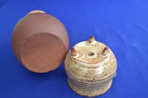 Studio Pottery Fegula Vase and small Ceramic Pot