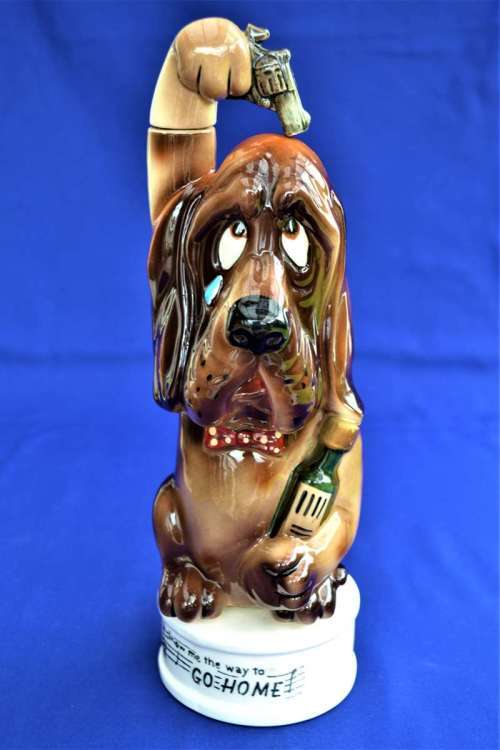 Vintage Musical Decanter "The Last Shot"