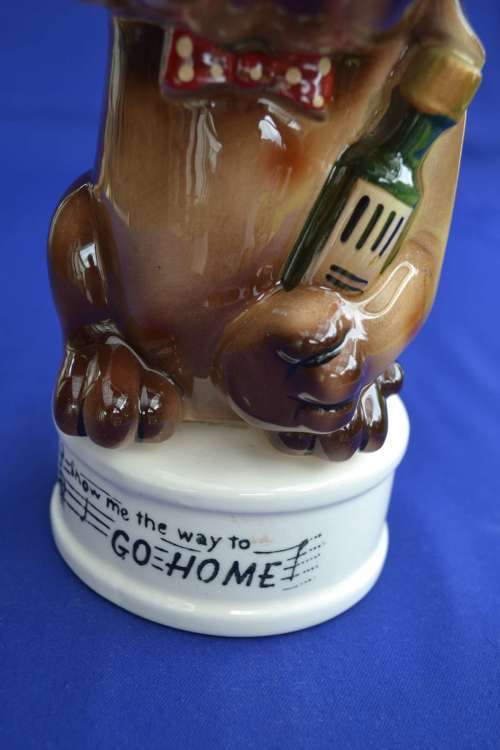 Vintage Musical Decanter "The Last Shot"