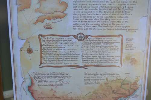 1820 Settlers Memorial Poster - Framed behind Glass