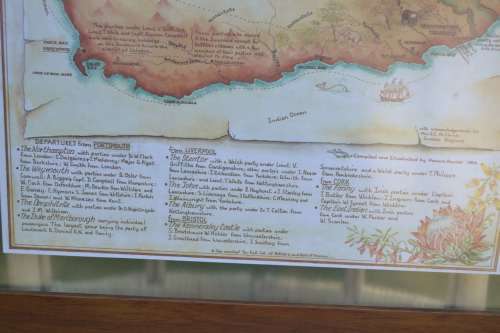 1820 Settlers Memorial Poster - Framed behind Glass