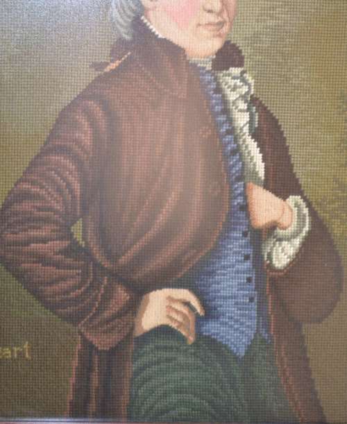 Vintage Tapestry - Wolfgang Amadeus Mozart - Framed