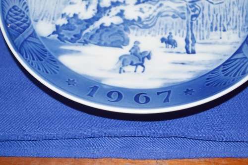 Royal Copenhagen Collectable Christmas Plates 1967 & 1978