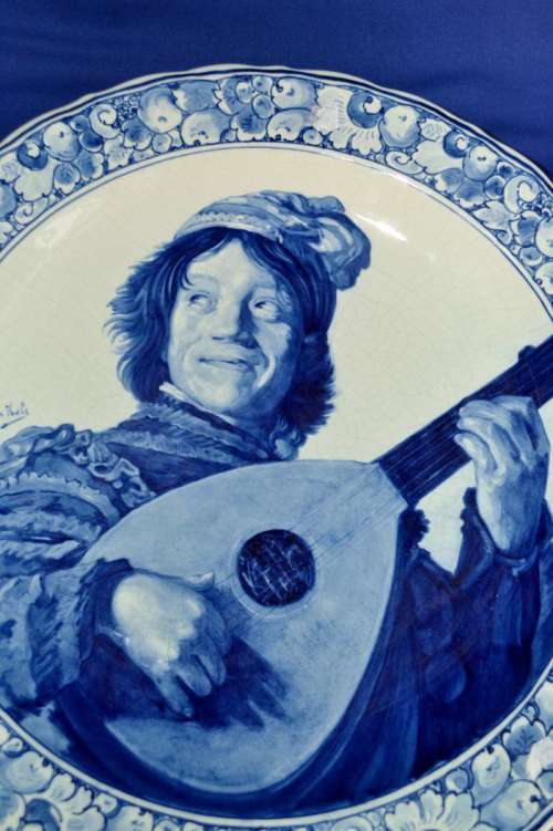 Delft Joost Thooft and Labouchere Large Charger dated 1897