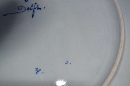 Delft Joost Thooft and Labouchere Large Charger dated 1897