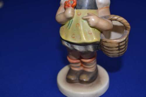 Hummel "Sister" Girl with Basket Figurine #98 - Vintage