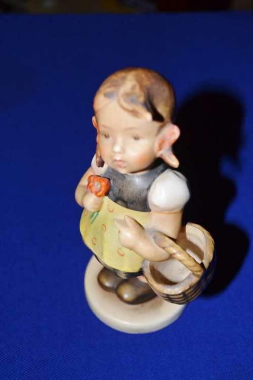 Hummel "Sister" Girl with Basket Figurine #98 - Vintage