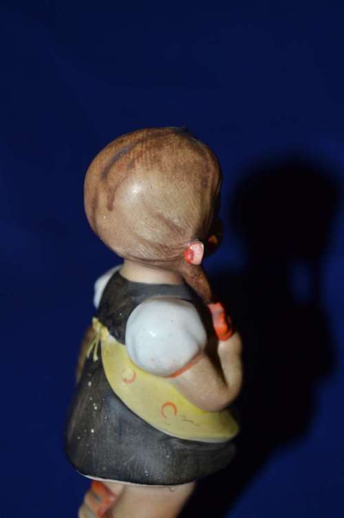 Hummel "Sister" Girl with Basket Figurine #98 - Vintage