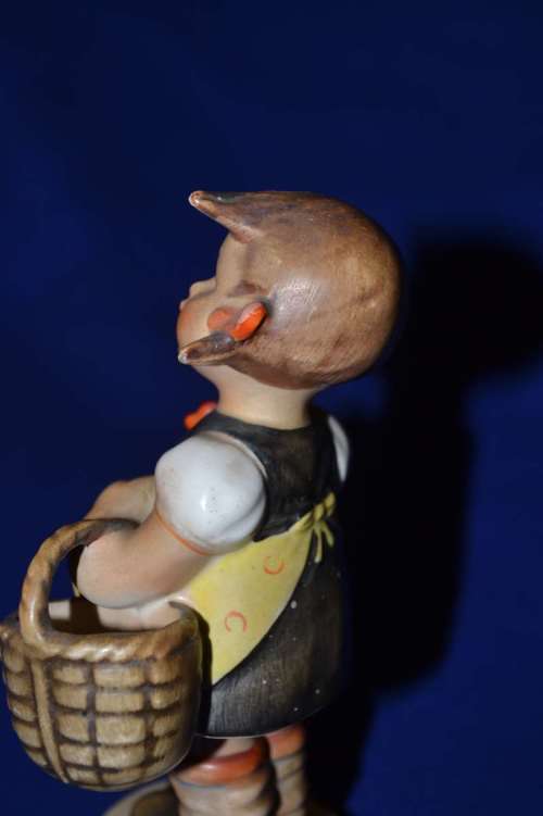 Hummel "Sister" Girl with Basket Figurine #98 - Vintage