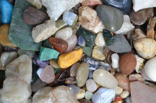 Large Collection of Stones and Semi Precious Stones