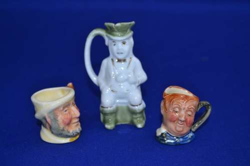 Miniature Character Jugs and Toby Jug