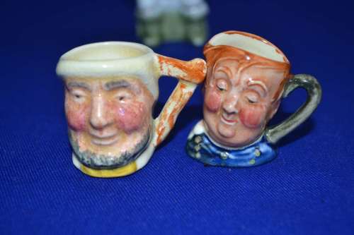 Miniature Character Jugs and Toby Jug