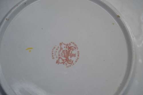 Antique P and Co Ltd Bristol Semi Porcelain Display Plate