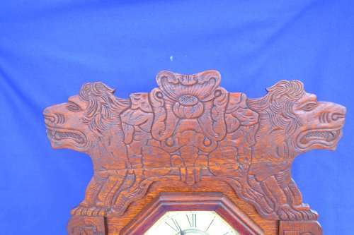 Antique Ansonia Wooden Mantle Clock