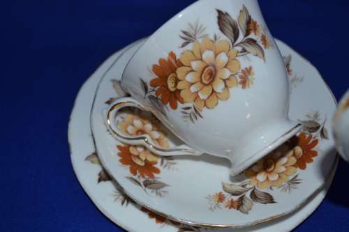 Assembled Tea Set - Queen Anne and Tuscan Fine Bone China - Various Patterns - 21 Pieces