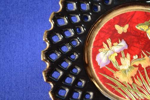 Art of Chokin Collectable Display Plate Japan - Small