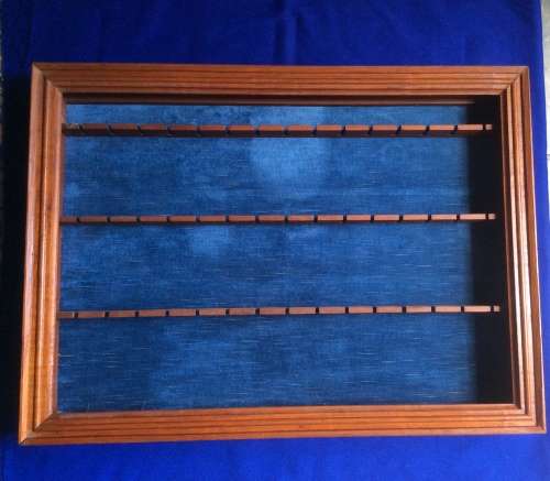 Vintage Wooden Collectable Spoon Display Rack with 11 Collectable Spoons