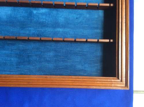 Vintage Wooden Collectable Spoon Display Rack with 11 Collectable Spoons