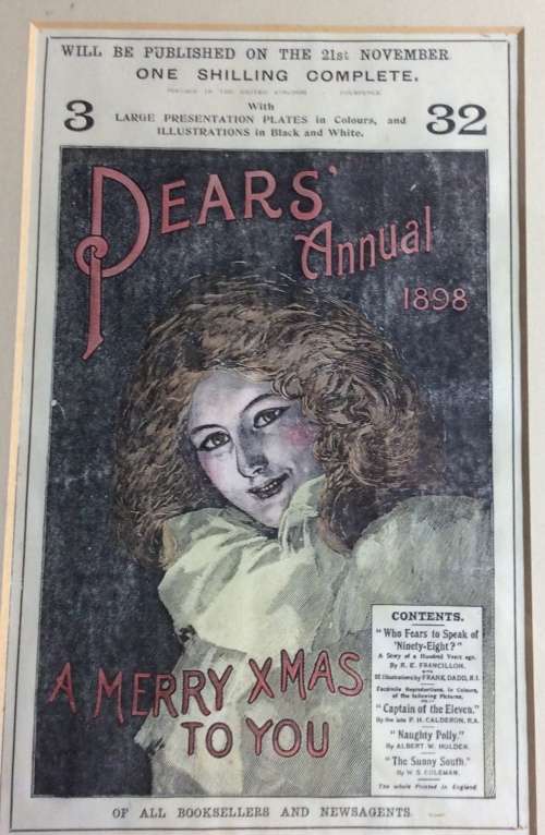 Antique Pears Soap Advertisements c1889 and 1898 - Framed