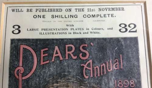 Antique Pears Soap Advertisements c1889 and 1898 - Framed