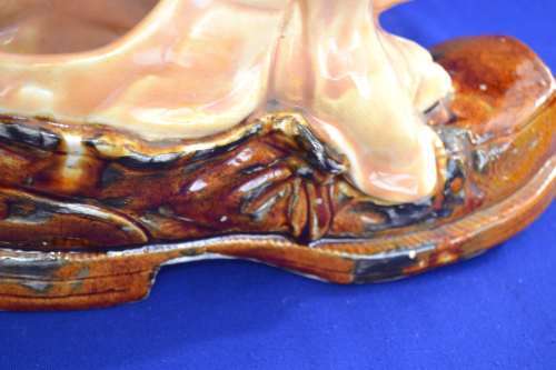 Vintage Royal Haeger Hound Dog Shoe Company Basset Planter