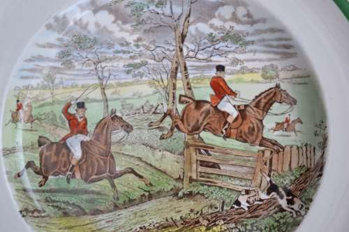 Vintage Copeland Spode `Off to Draw` Plate