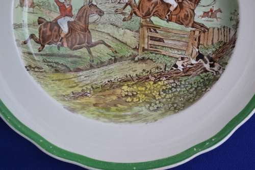 Vintage Copeland Spode `Off to Draw` Plate